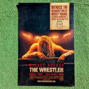 Mickey Rourke 2008 The Wrestler Aronofsky/Wood/Tomei Promo Movie Poster NOS